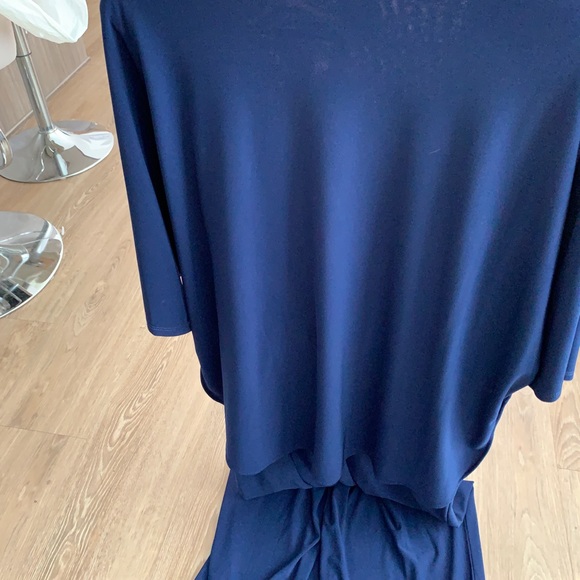 Jumpsuit, NWT, tie waist, Blue, size 14 - Picture 6 of 6